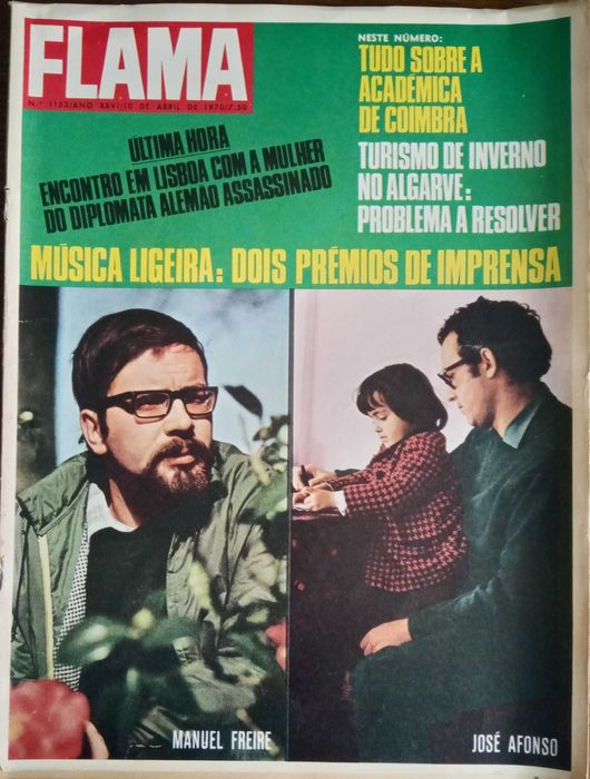José Afonso	- - -		Flama	- - - - -	Revista