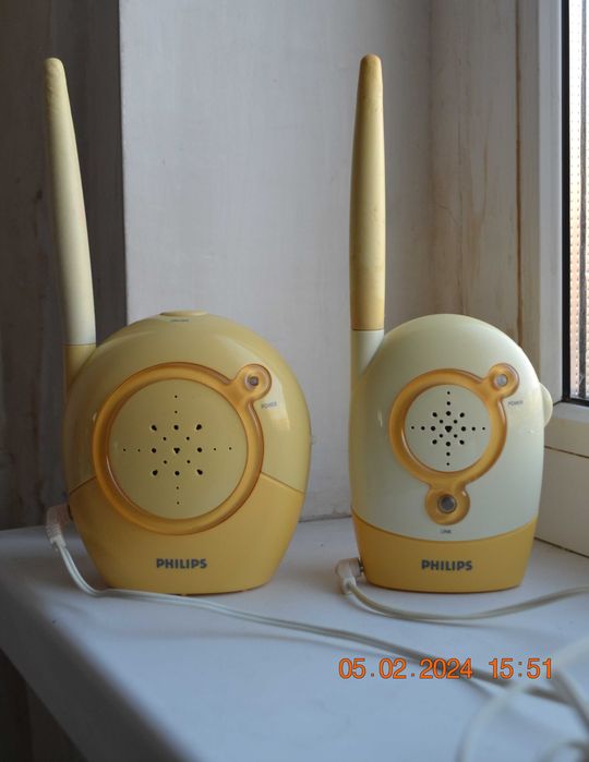 Радионяня "Philips SCD463". Рация домашняя. 2 блока (родитель, ребёнок