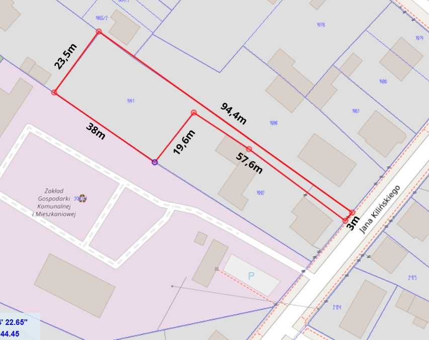 Działka budowlana Rudnik nad Sanem 10,66a z WZ - Widok 2