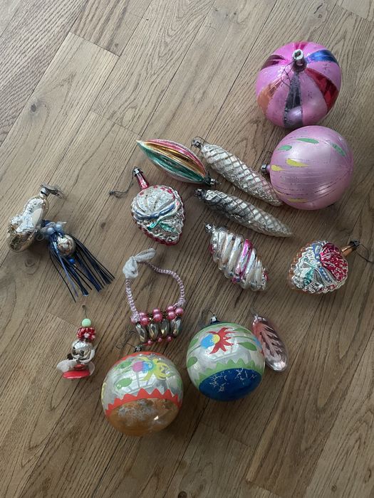 Bombki choinkowe prl stare