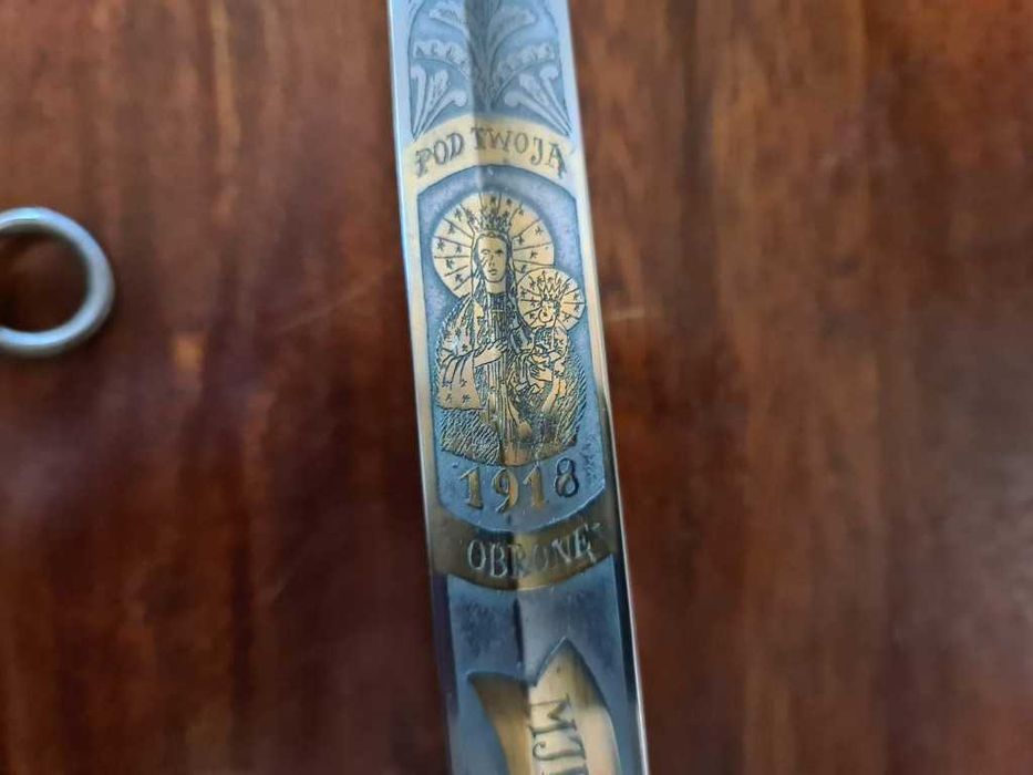 Piękna Szabla-Pamiątkowa mjr T Piskora-Bardzo Wielki UNIKAT!!! Orginalna