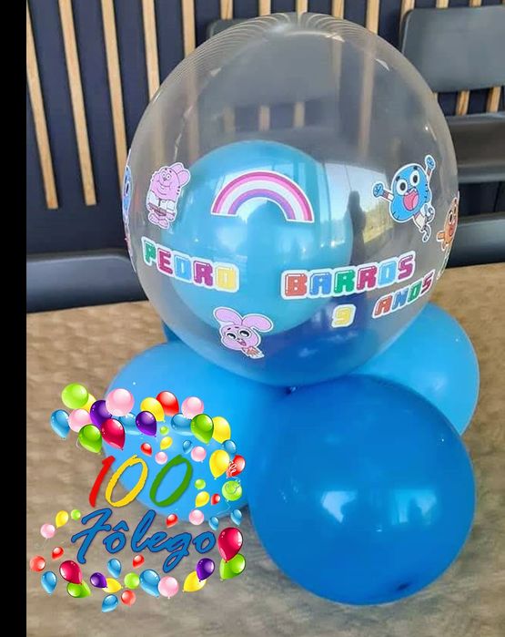 Decoração de festas, com balões