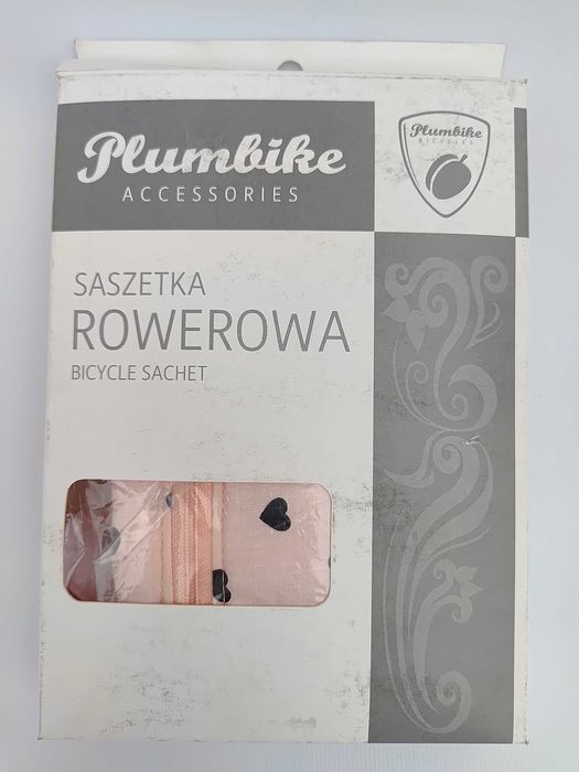Plumbike saszetka torba rowerowa na ramę łososiowe serduszka