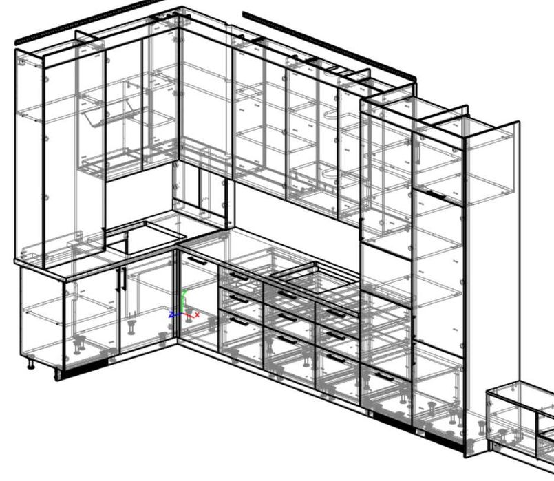 Кухні, Меблі на замовлення. Послуги конструктора до ВІЯР (ViyarPro)
