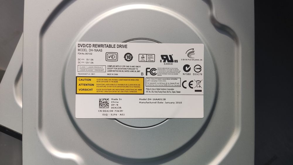 Napęd wewnętrzny CD DVD RW