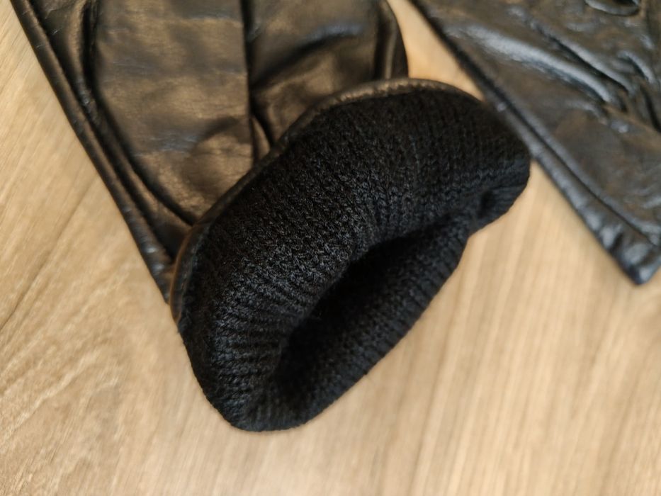 Rękawiczki męskie skórzane r. 23 nowe