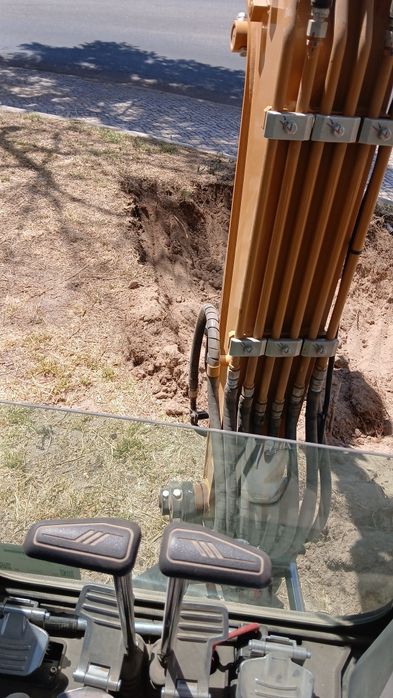 Trabalhol de giratória escavadora para obras de construção civil l