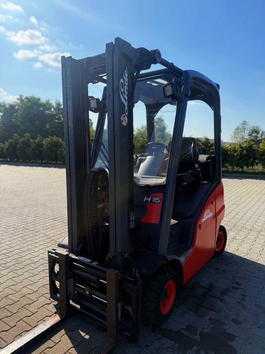 wózek widłowy LINDE H16T 4.60m TRIPLEX przesuw pozycjoner 4000mtg 2012