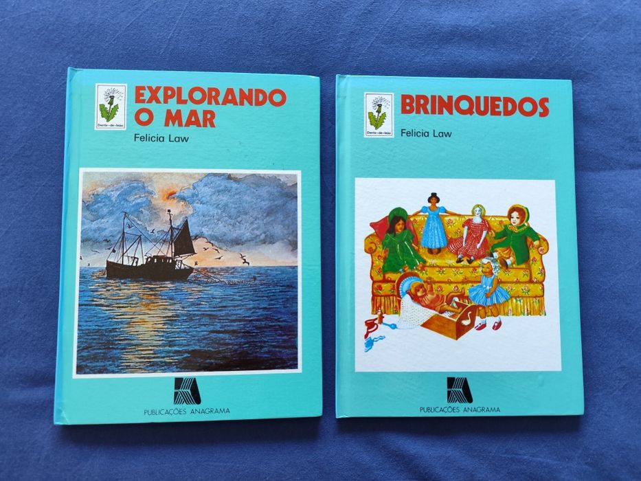Livros "Explorando o Mar" e "Brinquedos"