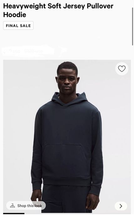 Lululemon Heavyweight Soft Jersey Pullover Худі