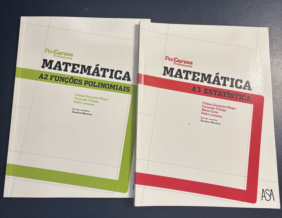 Manuais de Matemática - Ensino Profissional em Excelente estado