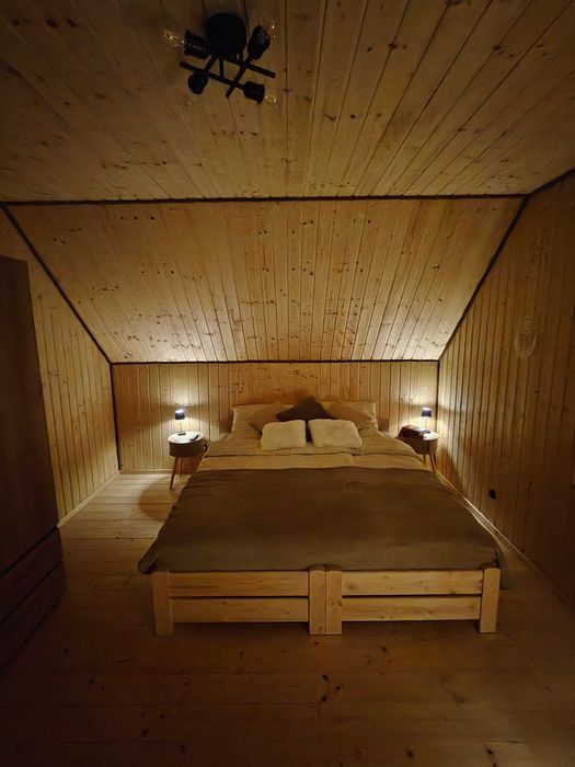 Domek na Mazurach z balią, jacuzzi i sauną. Maks 8 osób, klimatyzacja