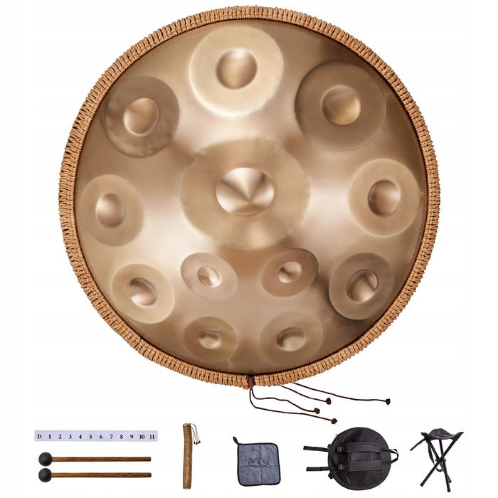 VEVOR handpan 55 cm 12 nut d-moll bęben ręczny instrument perkusyjny