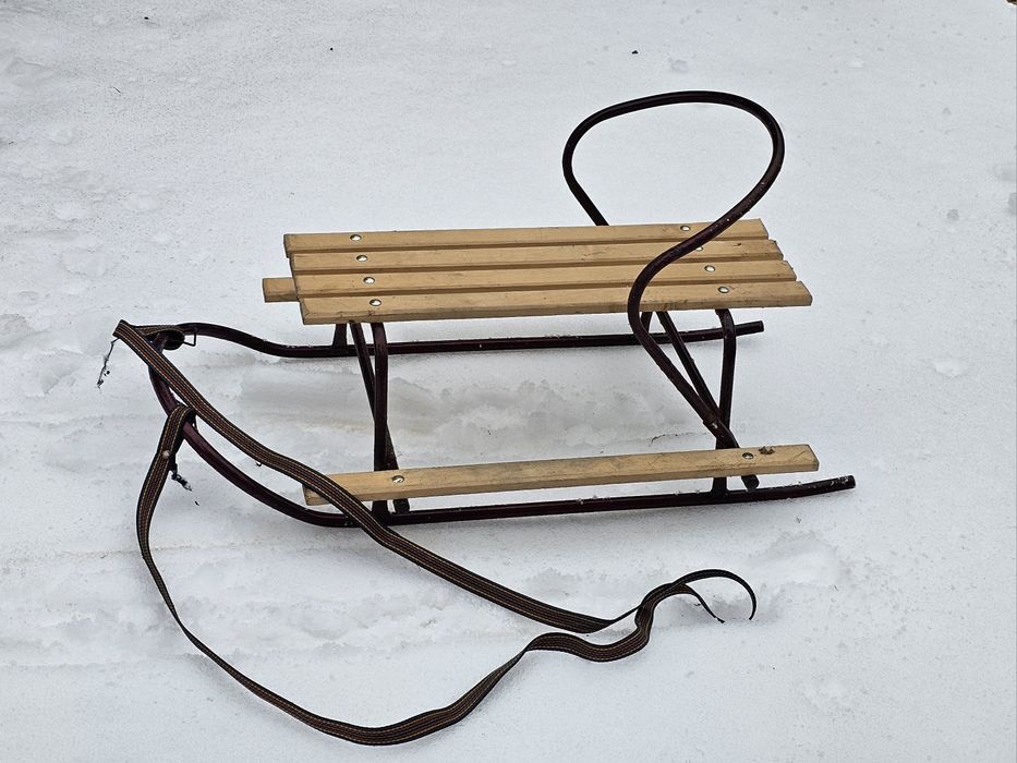 Sanki drewniane klasyczne 89cm