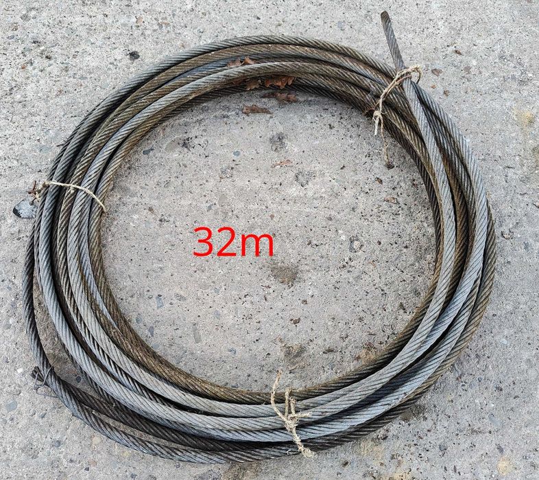 Lina stalowa fi15 15mm używana długie odcinki