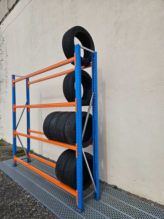 Regał na opony, regał na koła, regał warsztatowy, regał garażowy
