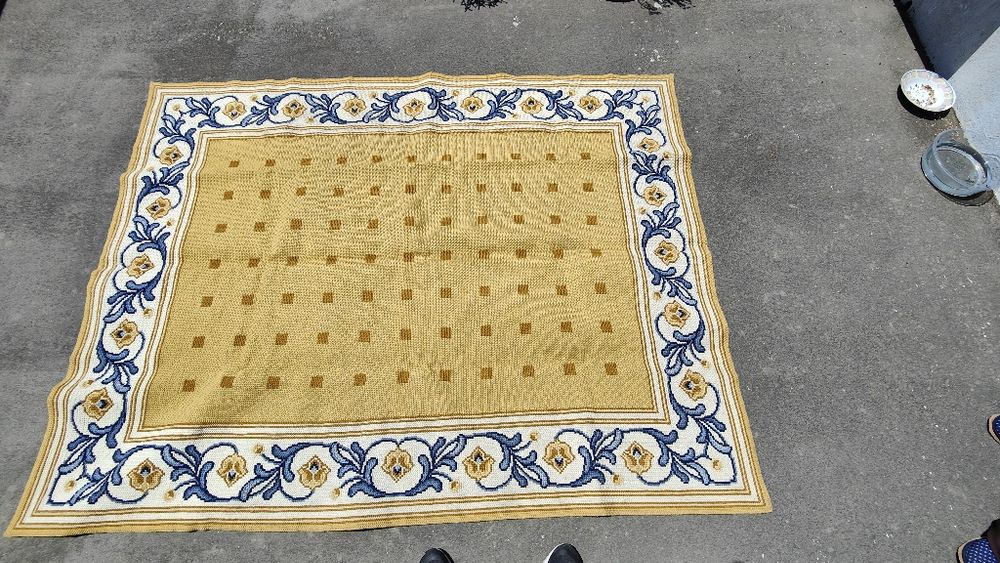Arraiolos carpet, 2 meters by 1.5 meters.
