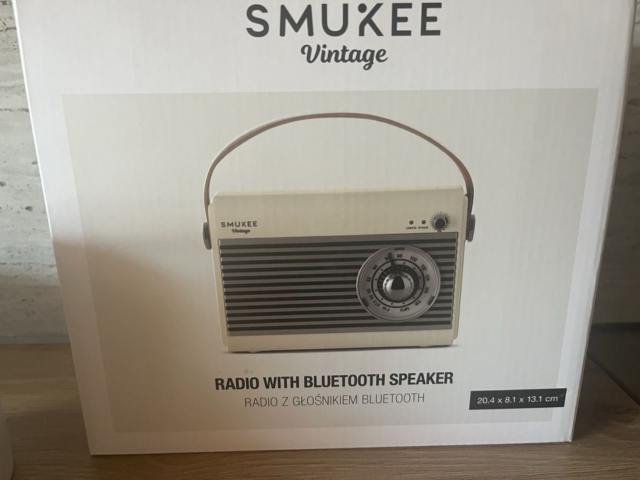 Radio smukee Vintage kremowe nowe