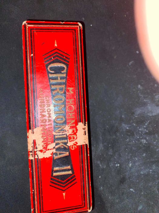 harmónica cromática vintage M. Hohner Chromonika II