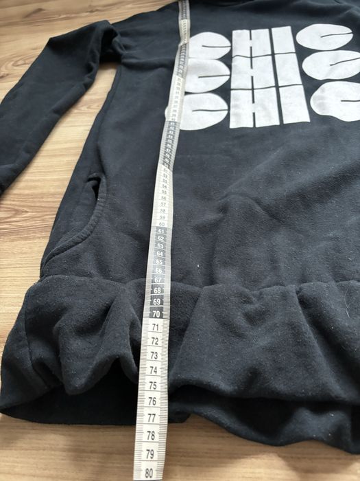 Minimum bluza sukienkowa s 36 czarna hoodie bluza z kapturem