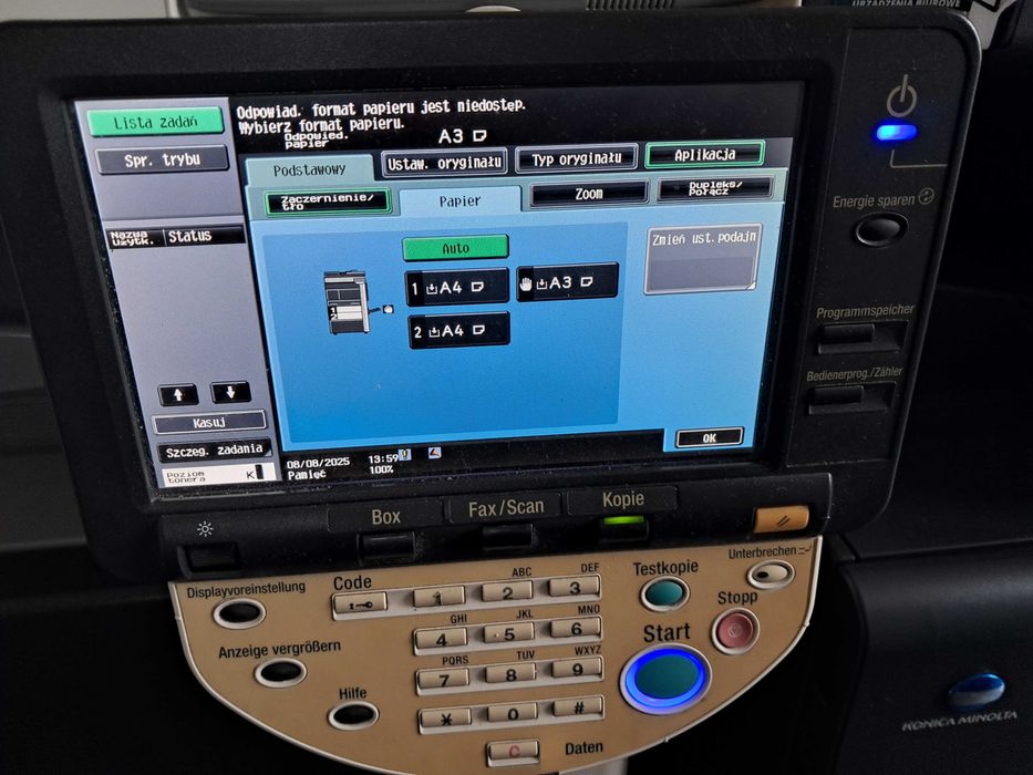 konica minolta bizhub 223 sprawna A3/A4 duplex skan w kolorze