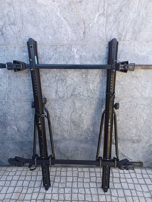 Barras de tejadilho com 2 suportes de bicicletas