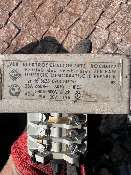 Przelacznik gwiazda trójkąt 380V - 600V