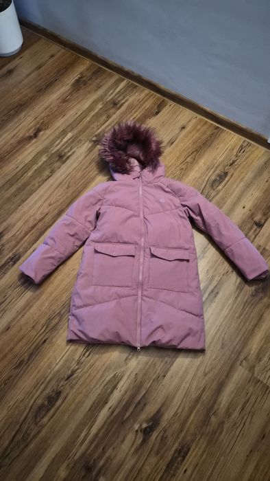 Kurtka płaszczyk parka 4f r. 158 kaptur futerko