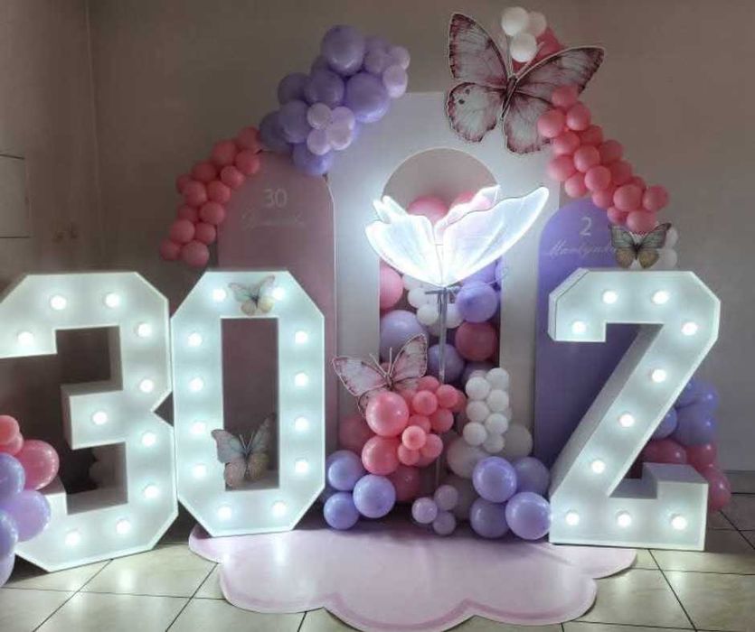 Wynajem CYFR LED 120 cm, Napisów Neonowych