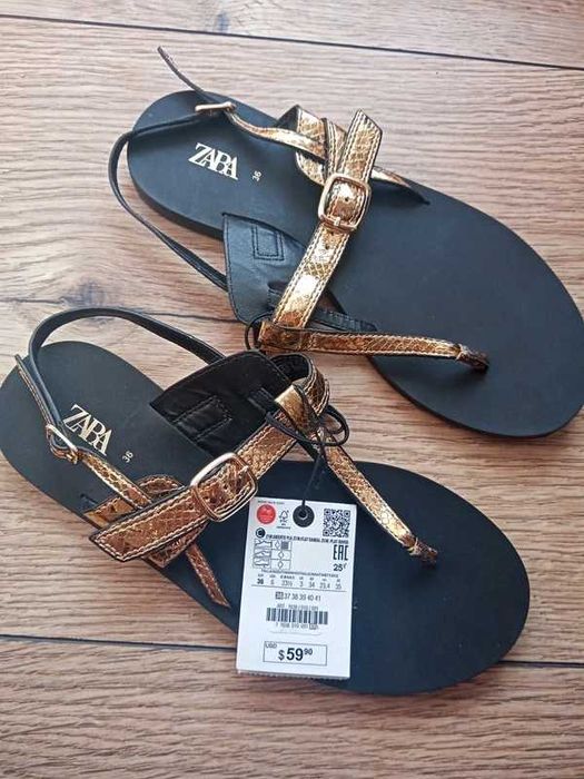 Klapki nowe z metka Zara rozmiar 36