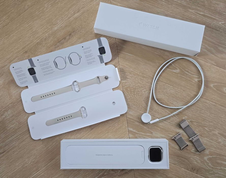 Apple Watch Series 8 GPS 41mm Starlight Aluminium Case - używany stan BDB
