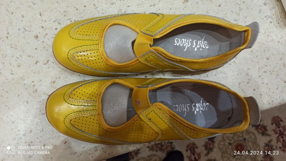 Мокасины кожаные новые