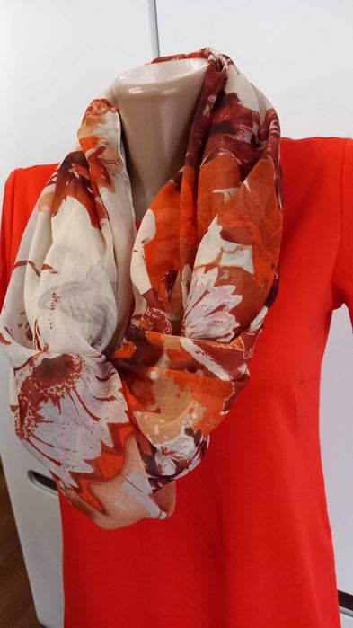 Philipp Plein круговой прозрачный палантин шарф 175х60 см с черепами