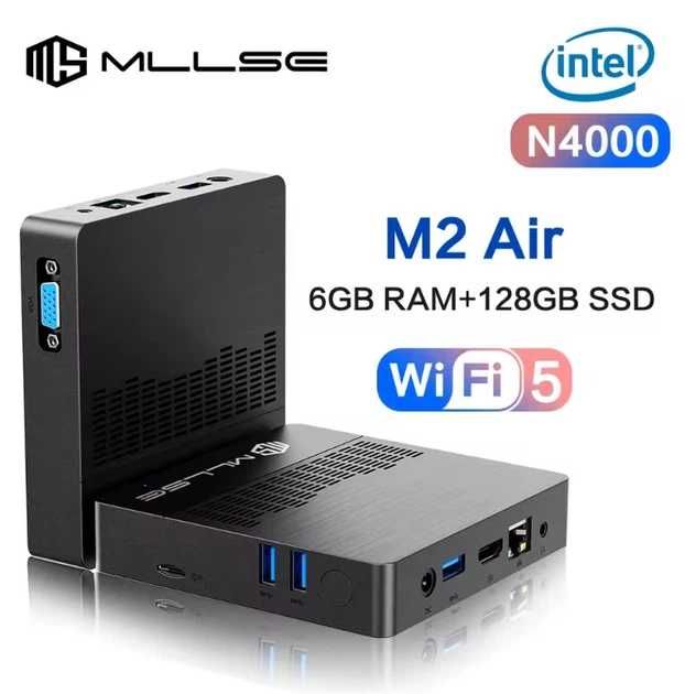 Міні ПК MLLSE M2 Air Intel N4000 / 6GB / 128GB SSD / Windows 11