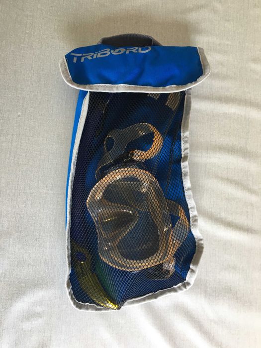 Conjunto máscara e tubo de snorkeling Tribord