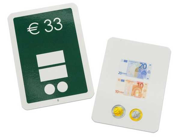 Jogo de Cartões para decompor quantias de euros