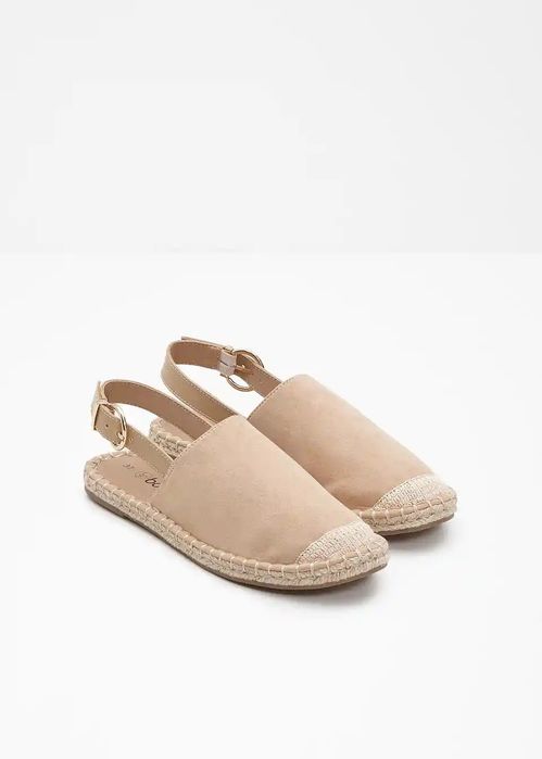 B.P.C espadryle beżowe z odkrytą piętą r.39