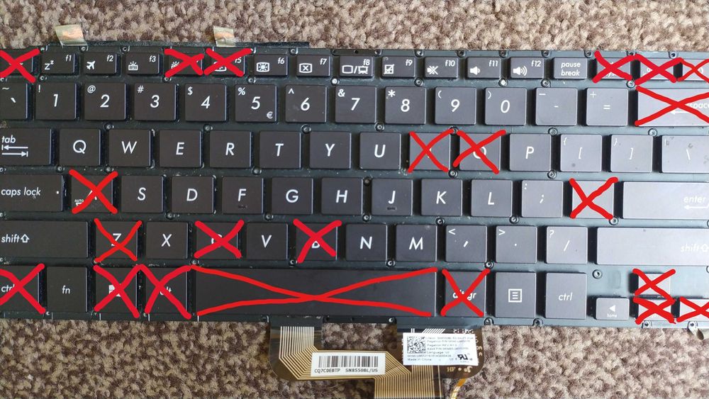 AS190 Klawisz do Asus Zenbook UX410U key przycisk