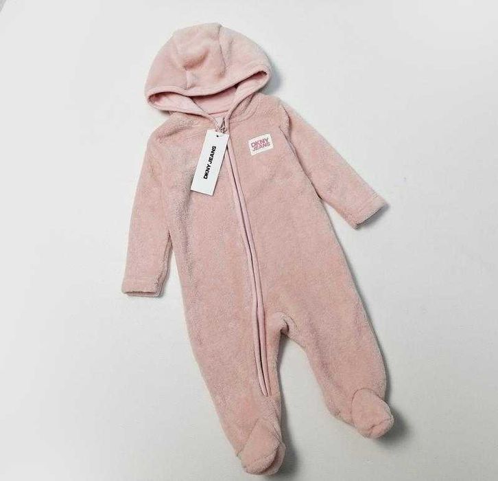 Комбинезон плюшевый ,человечек,боди DKNY 3-6 месяцев