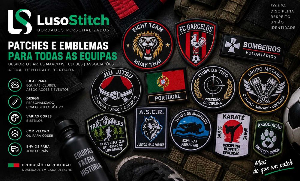 Patches e Emblemas Bordados para Motards, Clubes e Equipas
