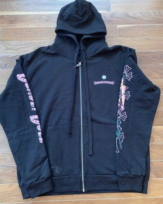зип худи Chrome hearts deadly doll hoodie zip