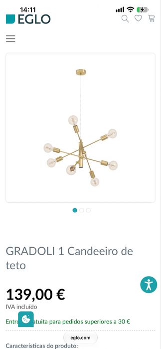 GRADOLI 1 Candeeiro de teto