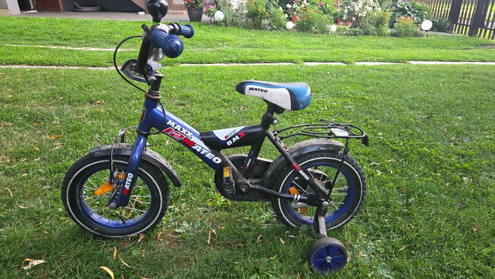 Rower BMX Mateo Maxx 12 dla dziecka oraz kółeczka w gratisie :)