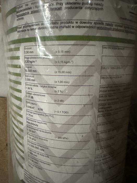 Podkład pod panele podłogowe move on 7m2 plus tasma