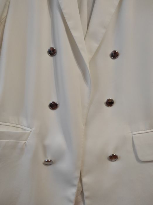 Marynarka z guzikami, ecru/śmietankowa