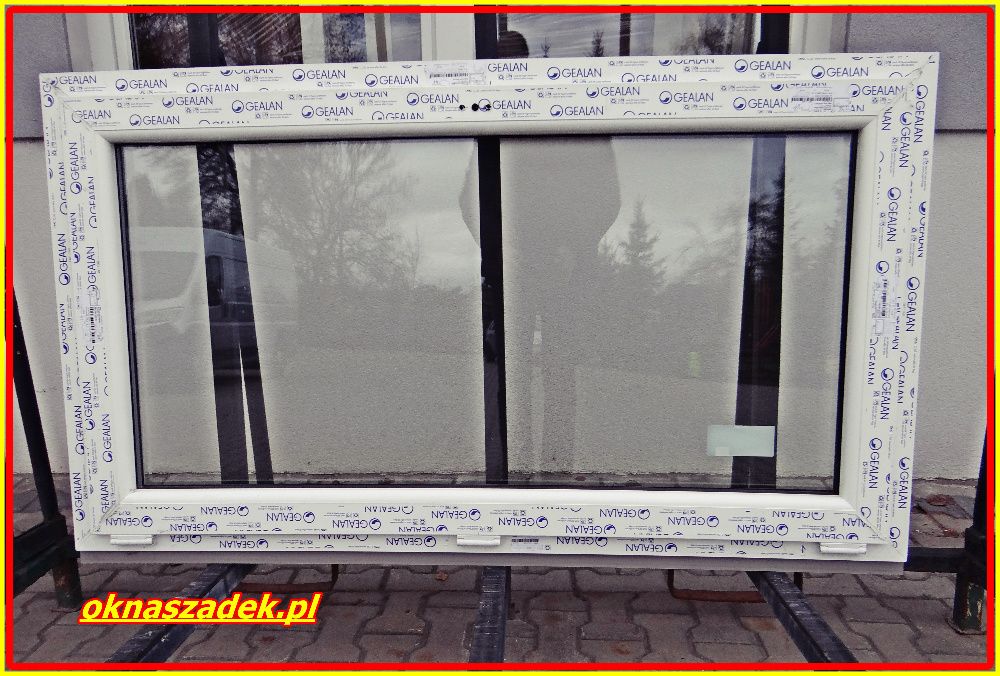 Okno PCV 1465x835 nowe od ręki! Okna Szadek Gealan