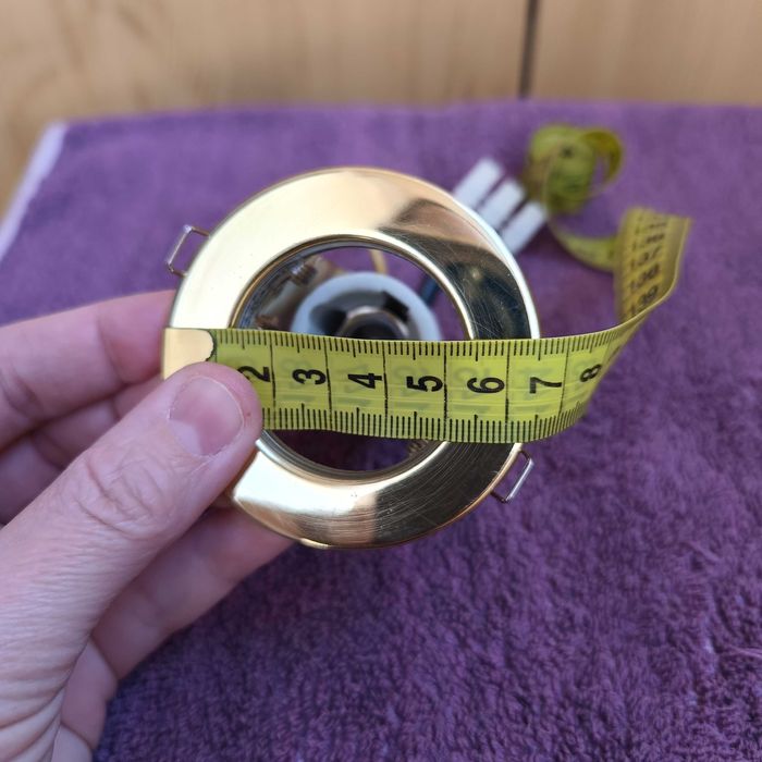 Світильник точковий Brilux, модель R-39S, колір золотий глянець