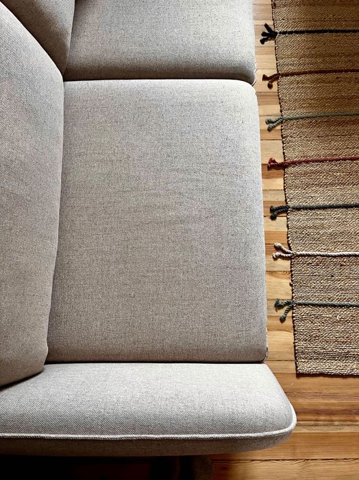 Sofa beżowa 3-osobowa SCANDI