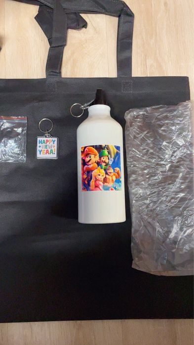 Garrafa de Água de Alumínio do Super Mario