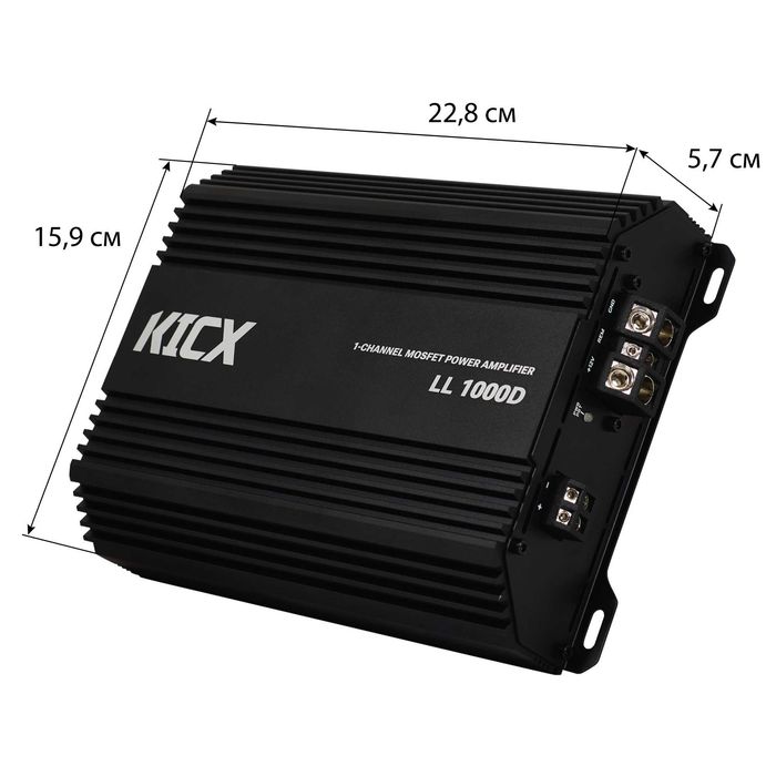 Wzmacniacz Kicx LL 1000D 1000W RMS 1ohm Bas Audio Śląskie